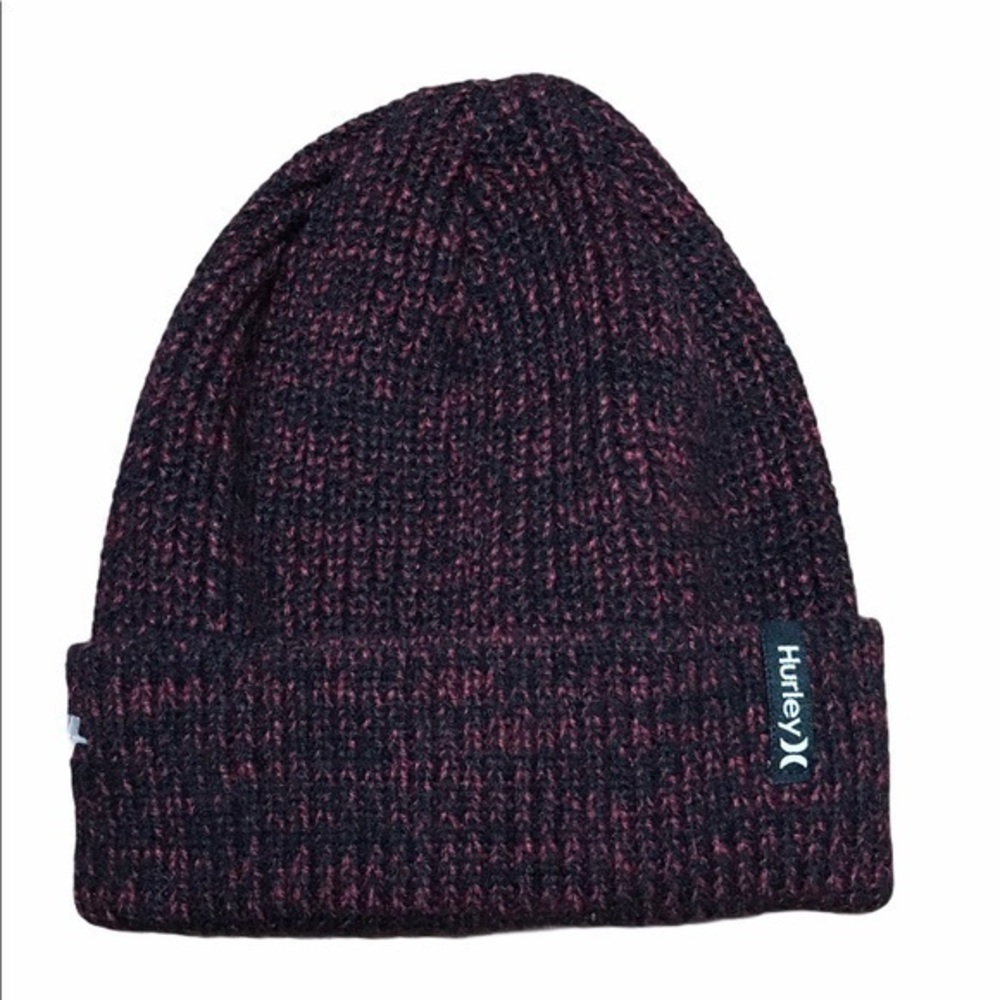 Hurley Beanie - Black and Maroon - NWOT
